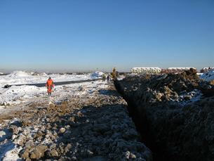 13 января 2014. Строительство водозаборного узла